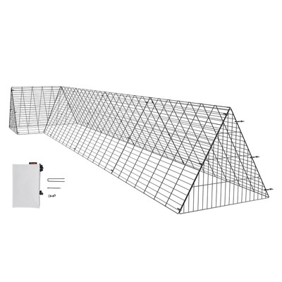 VEVOR Chicken Tunnels 157.5x39.4x24.2 inch Portable Chicken Tunnels for Outside