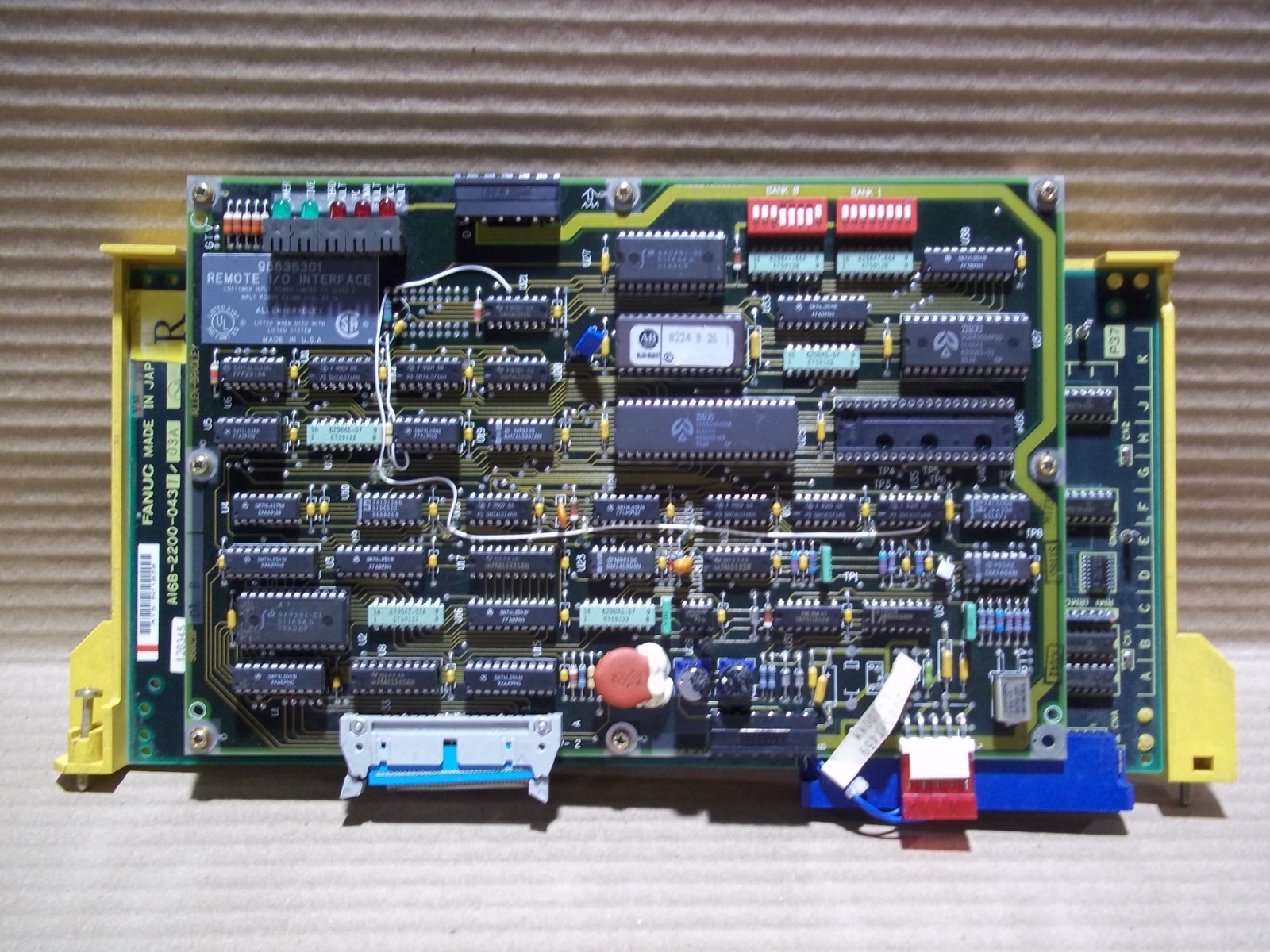 Fanuc A16B-2200-0431/03A PC Circuit Board Card Fire Alarm Flawed