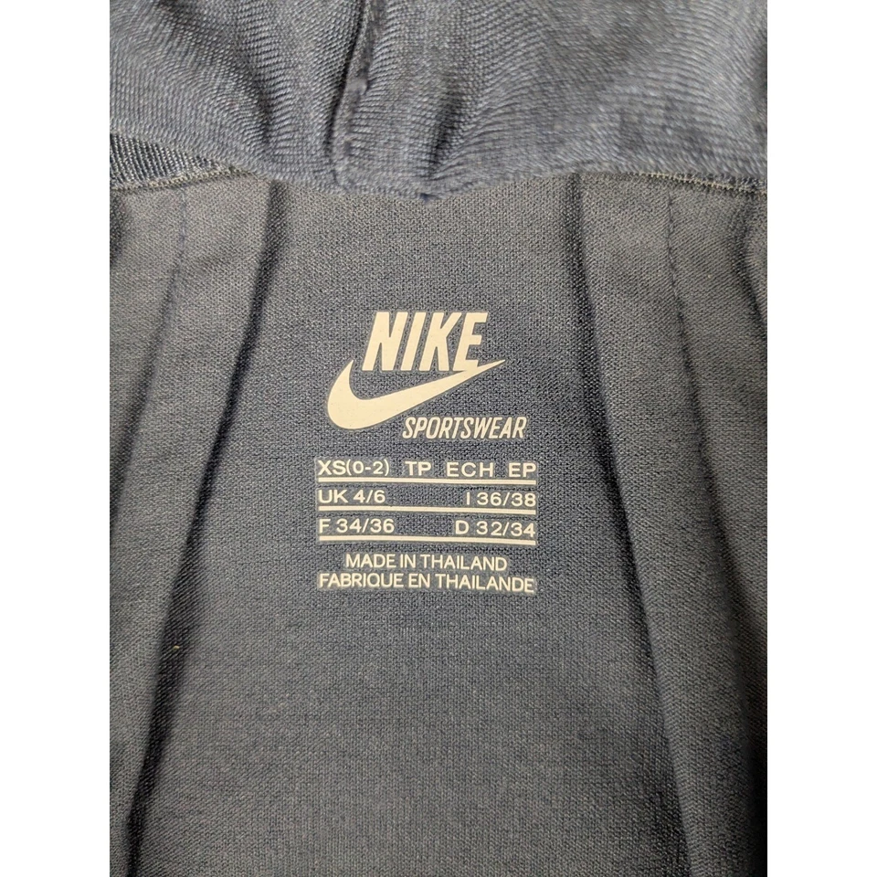 Nike Sportswear Training Vest Womens XS Full Zip Sleeveless Hoodie Blue - Image 4 of 4