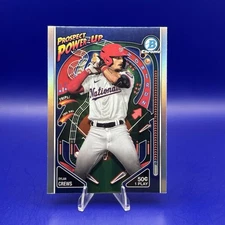 2024 Bowman Chrome Dylan Crews Prospect Power-Up #PP-10 Washington Nationals