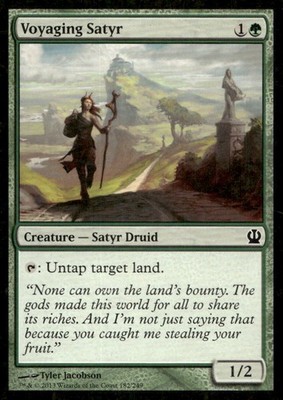 Voyaging Satyr 182 Common Theros Magic: The Gathering Near Mint