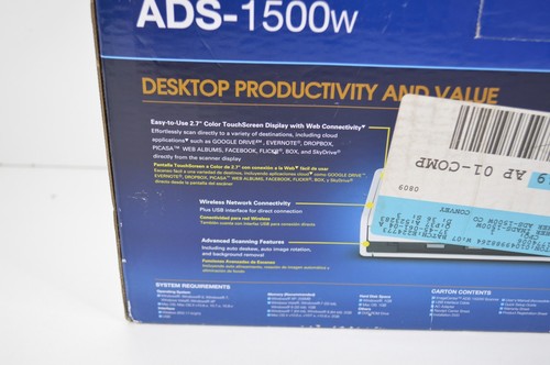 NEW SEALED Brother ImageCenter ADS-1500W Wireless Mobile Document Scanner - Bild 4 von 8