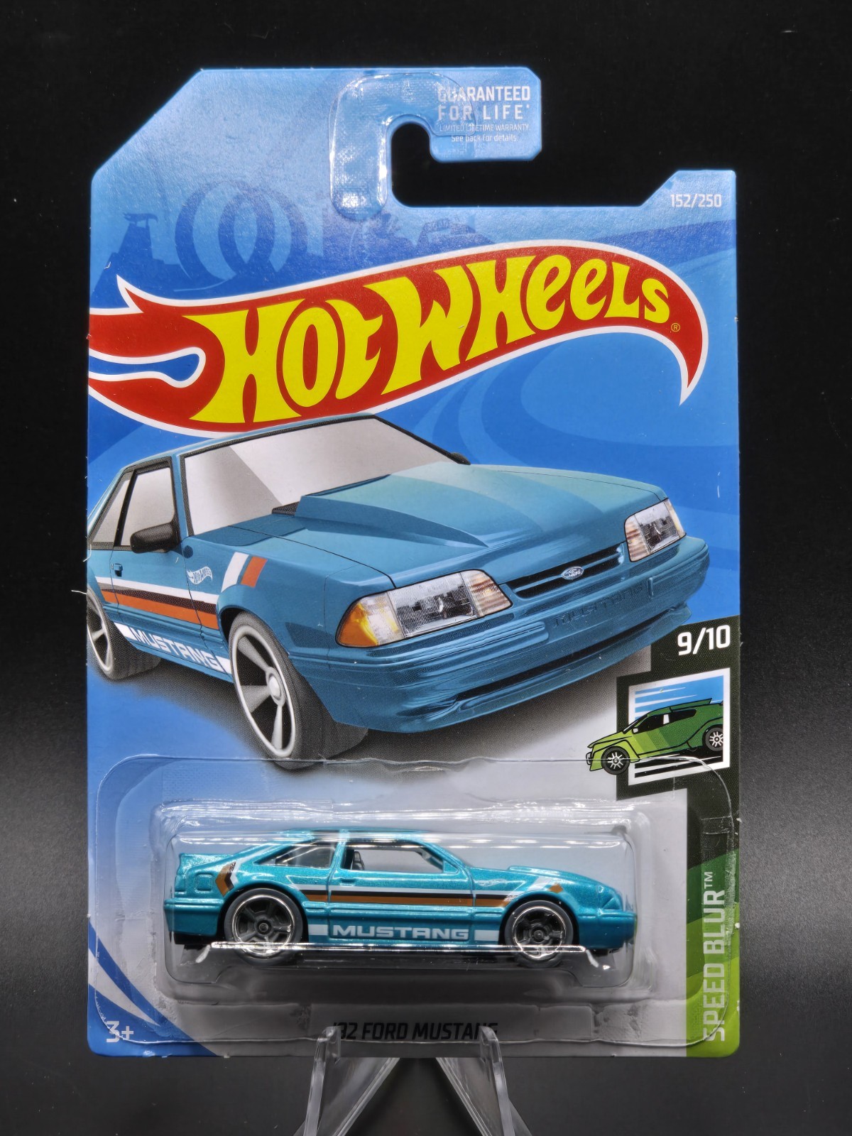 2019 Hot Wheels SPEED BLUR 9/10 '92 Ford Mustang 152/250