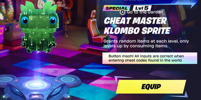 Cheat Master Klombo Sprite 5 Lvl Mastered Max