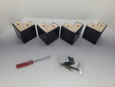 Solid Wood Legs for Furniture L-Shaped Bed Risers Furniture Legs for Sofa Couch