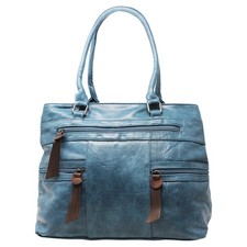 Women Large Multiple Zip Tote Bag Grab Handle Crossbody Shoulder Handbag YGC-231