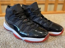 Jordan Air Jordan 11 Retro Bred Negro Rojo Hombre Zapatillas altas con cordones