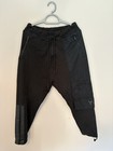 Y-3 ADIDAS LARGE BLACK TRACKSUIT BOTTOMS