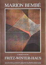 Poster Plakat - Marion Bembé - Abstrakte Moderne Kunst - Fritz-Winter-Haus 1982