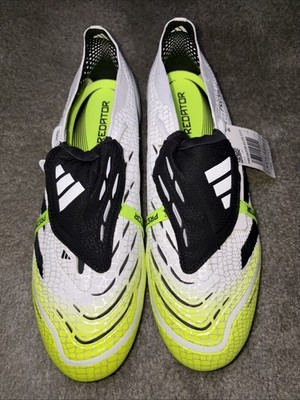 [Sz 11.5] Adidas Predator Elite Fold Over Tongue FG Soccer Cleats White JI1092