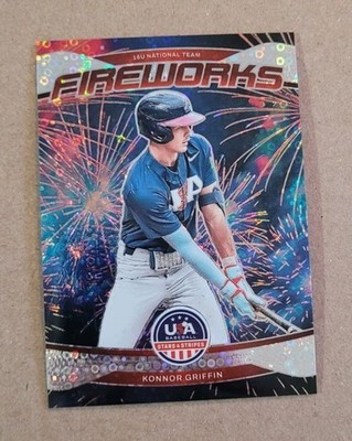 2026 Panini Stars And Stripes-Konnor Griffin Fireworks Disco #22