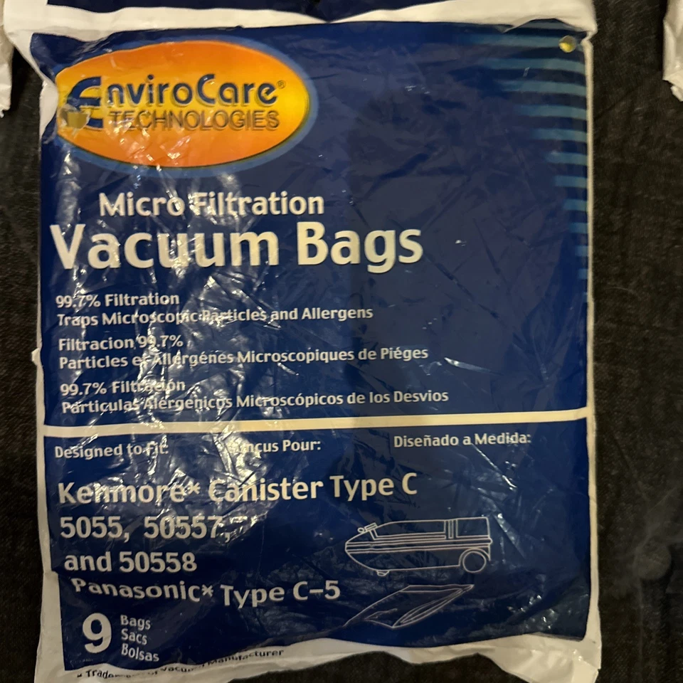 63 KENMORE TYPE C VACUUM BAGS FOR MODELS 5055, 50557 AND 50588 - Image 2 of 2