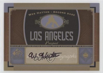 2012 SP Signature Edition Wes Hatton #LAA5 Auto ly9