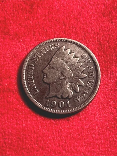 1901 indian head cent VG Details JC978