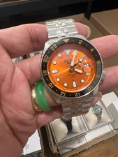 Seiko authentic ❤️5 Sports Orange Men's Watch🔥SSK005K1