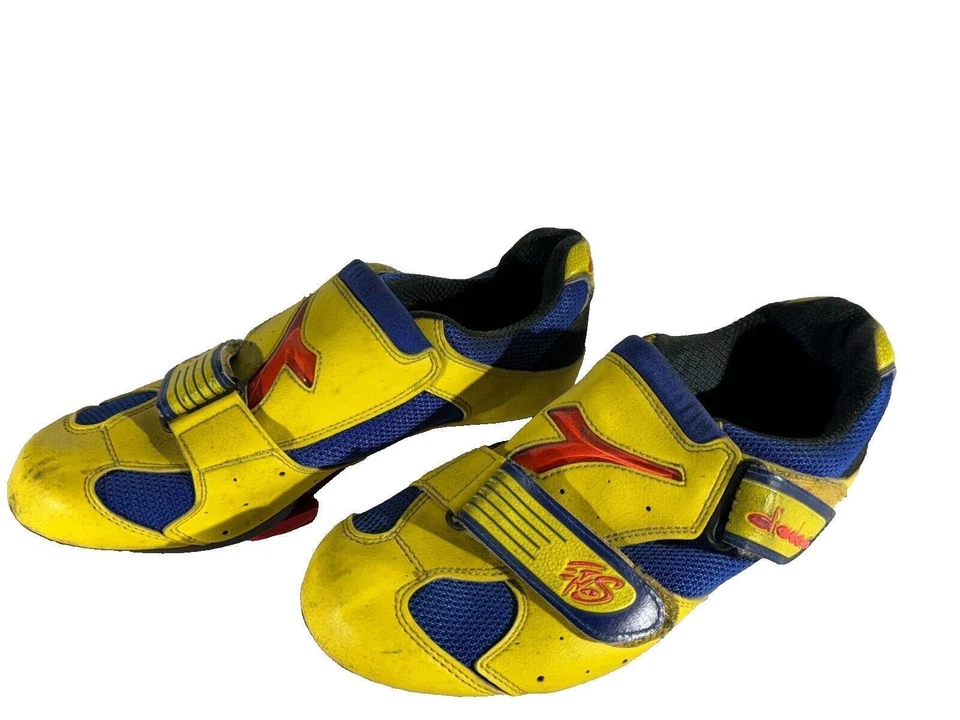 DIADORA Vintage Cycling Road Shoes EU42 US8 UK7 Mondo 258 cs524 - Image 3 of 4