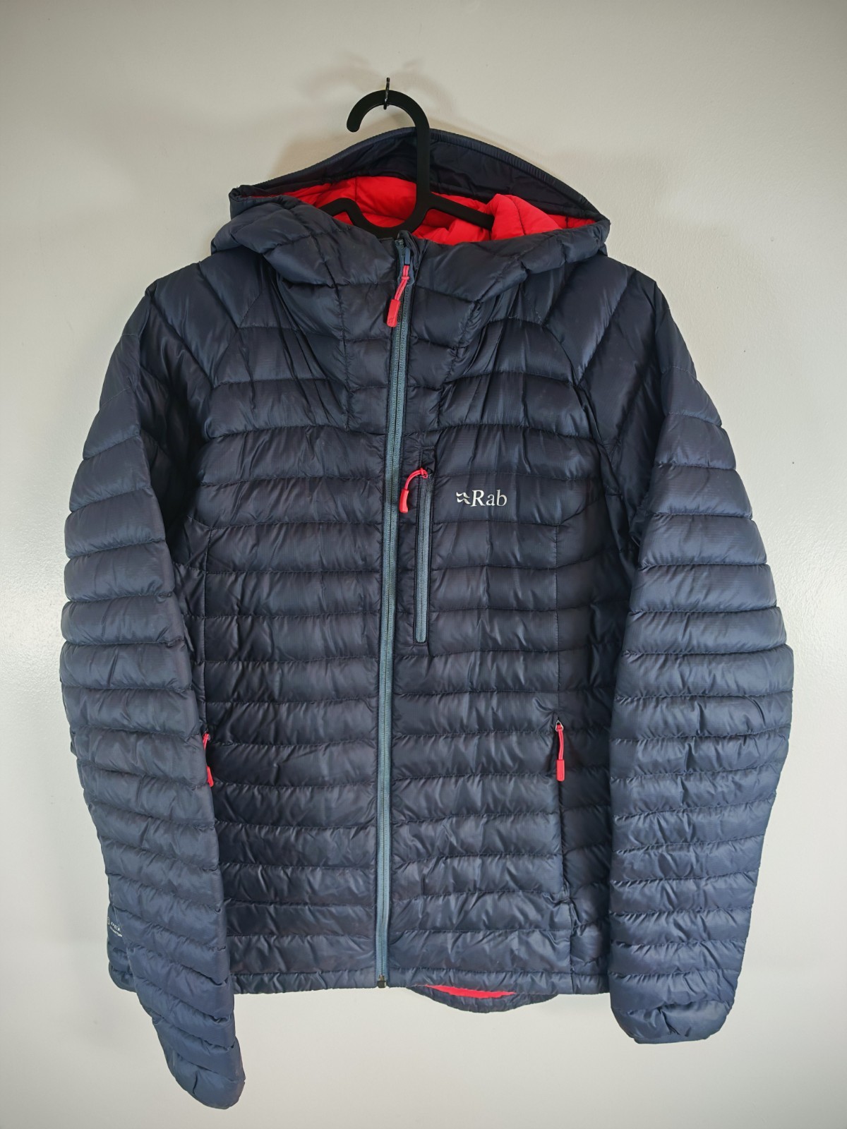 Rab Women’s Microlight Alpine Down Jacket Dark Grey Size UK 16 Puffer