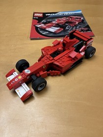 LEGO RACERS 8142 Ferrari 248 F1 Car 2007 with Pull-Back Motor 1 Missing Sticker