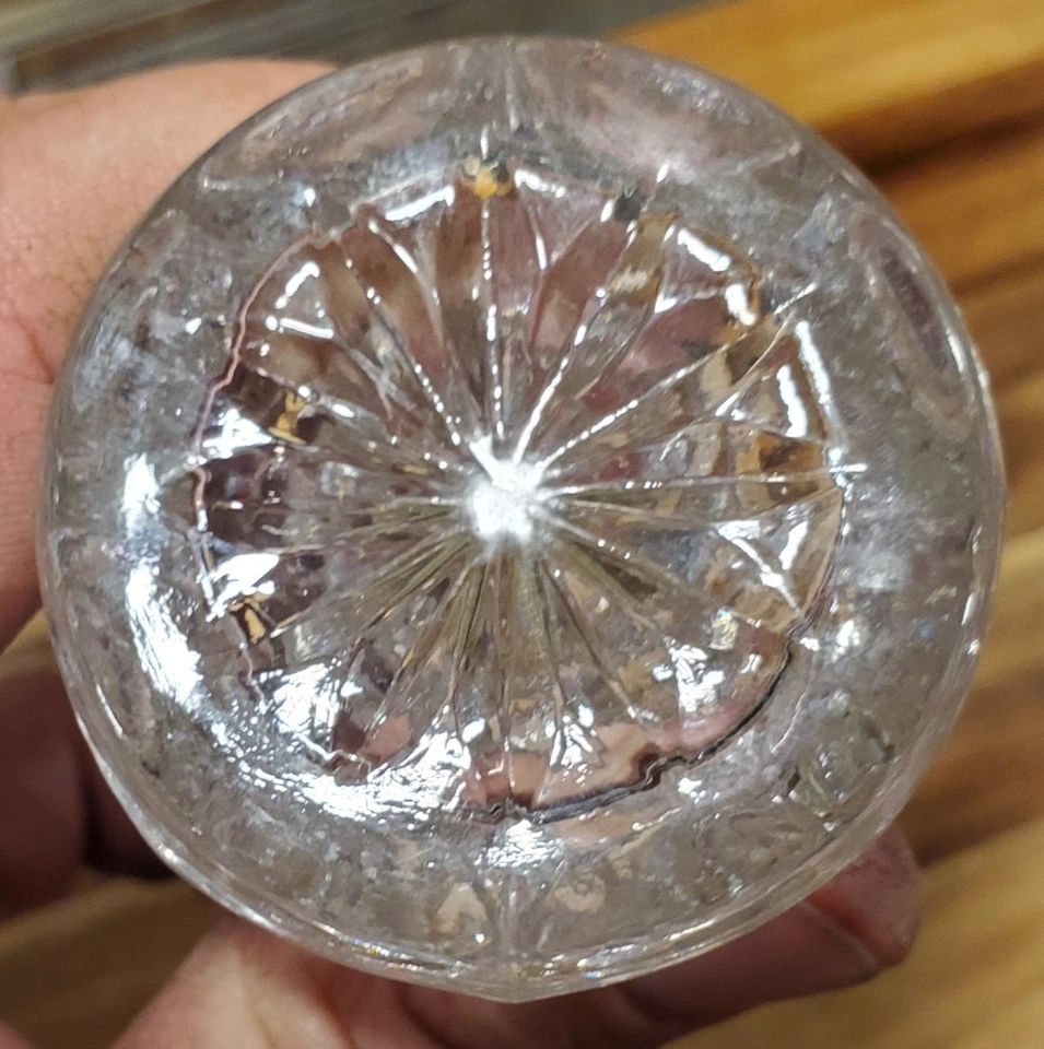 Elegante salero y pimentero vintage de vidrio transparente de 7" de alto Foto 4 de 4