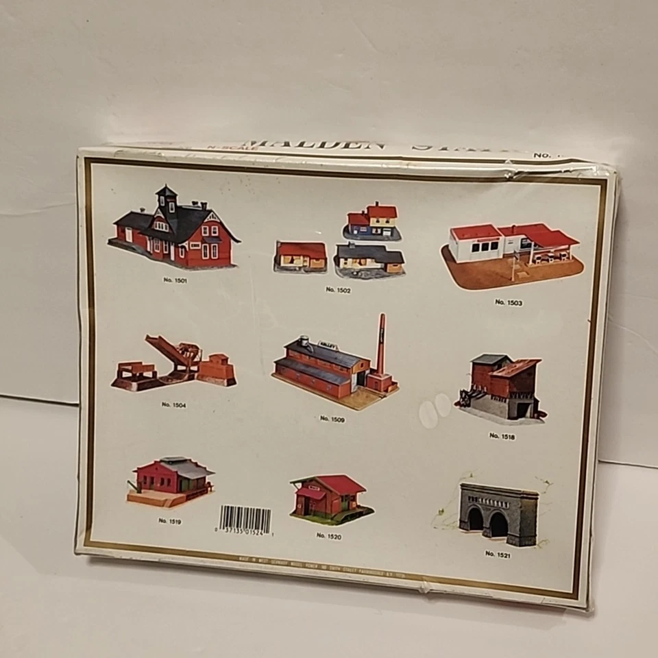 MALDEN STATION BUILDING KIT 'N' Scale Model Power New Sealed 1524 - Image 2 of 4