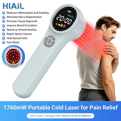 1760mW Cold Laser Therapy Device 24 Diodes LLLT NIR Light Pain Relief Home Use
