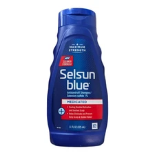 BBB. Selsun Blue Medicated Maximum Strength Dandruff Shampoo 11 fl oz