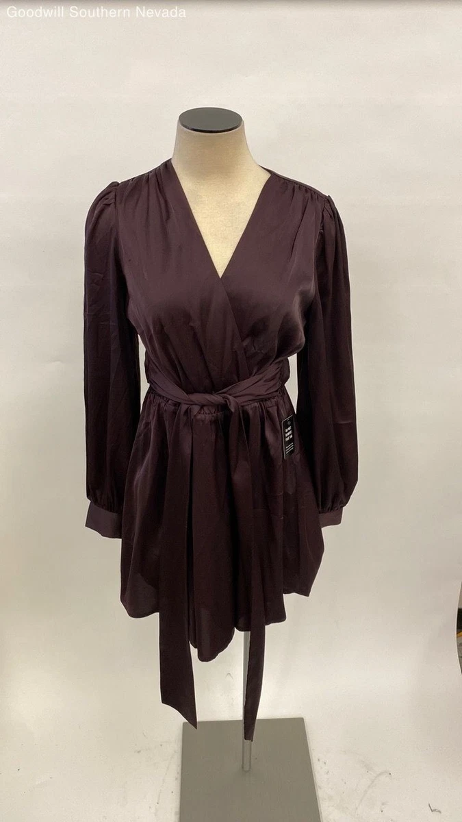 chinese dress ladies Black Wrap Dress - Smocked Long Sleeve Dress main image 0