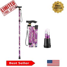 Ergonomic 36 Inch Walking Cane - Lightweight Aluminum Adaptable for Men Women