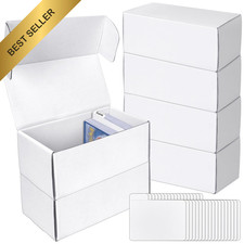 Trading Card Storage Box 6PK 400 Count Dividers Sports TCG MTG FROM USA