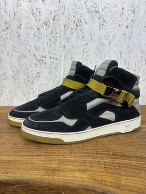 Louis Vuitton Slipstream Nylon & Suede High Top Sneakers Size 6.5