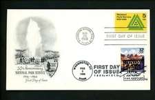 Ranto Serviced US Dual FDC #3183h, 1314 Artmaster National Park Service 1998
