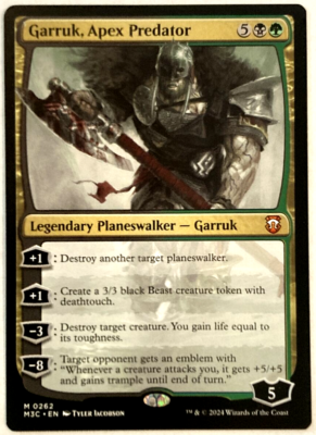 mtg garruk commander deck MTG Garruk, Apex Predator Modern Horizons 3 Commander 262 NM