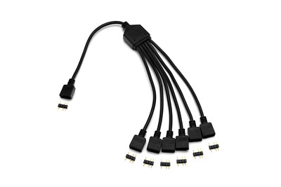 EKWB EK-Loop D-RGB 6-Way Splitter Adapter Cable ( 5V 3-Pin ARGB )