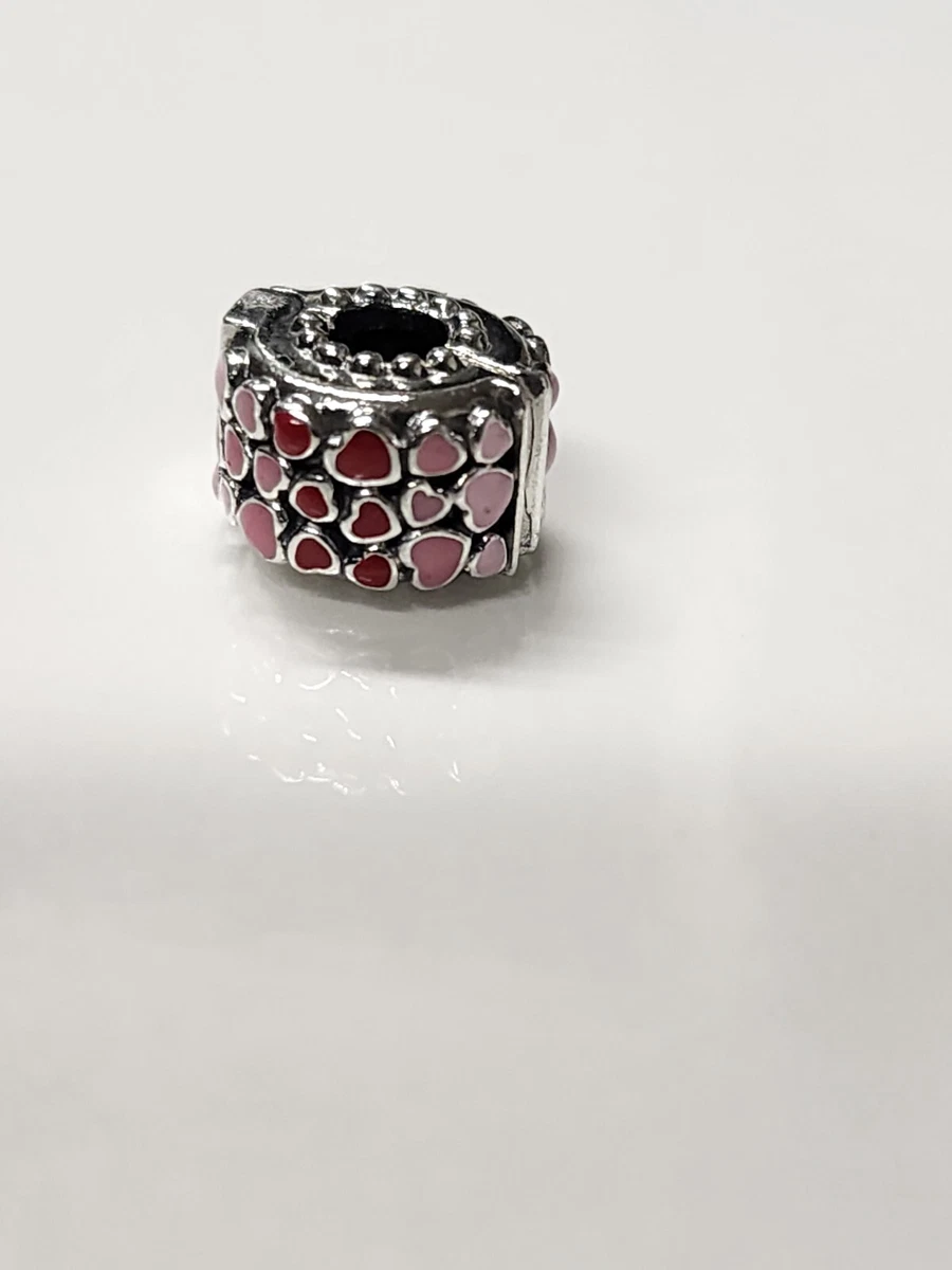 AUTHENTIC PANDORA BURST OF LOVE CLIP 796594ENMX RETIRED