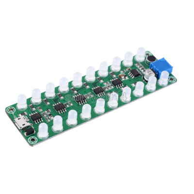 RGB LED Music Spectrum Display Analyzer Voice Audio Level Indicator VU DC 5V-12V