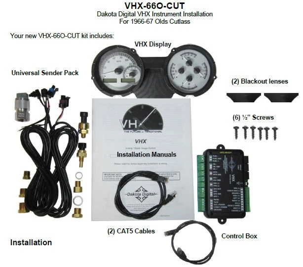 Dakota Digital 1966-67 Oldsmobile Cutlass Analog Gauge System VHX-66O-CUT-K-R - Image 4 of 4