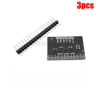 3Pcs Controller Module I2C Keyboard MPR121 Breakout V12 Capacitive Touch Sens wi