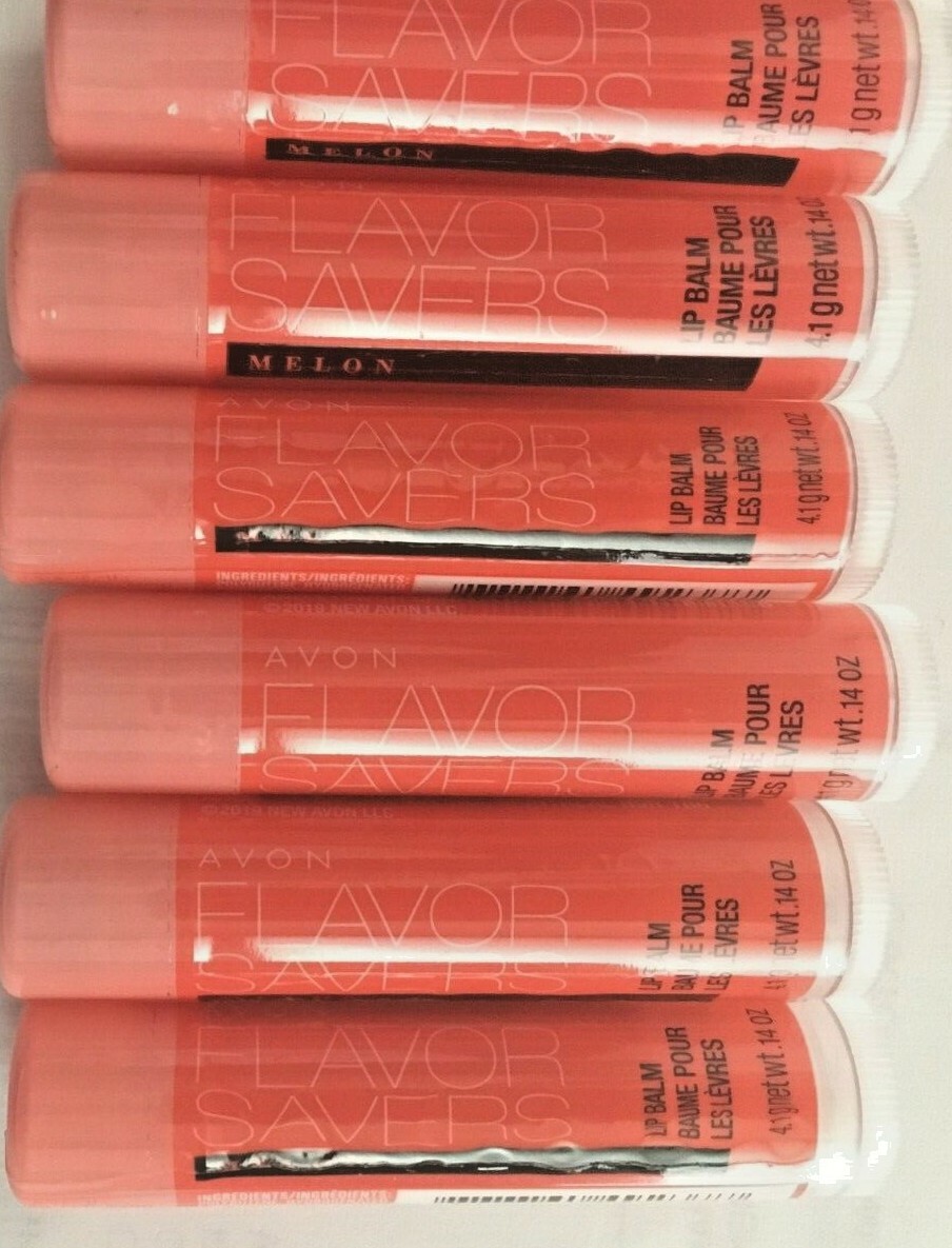 AVON FLAVORS SAVERS MELON LIP BALM (LOT OF 6 PIECES) NEW SEALED eBay