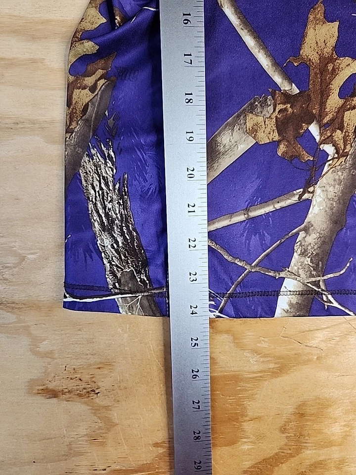 Camiseta Realtree Púrpura Camuflaje Ligera Poliéster Juvenil Talla M 8-10 Foto 4 de 4