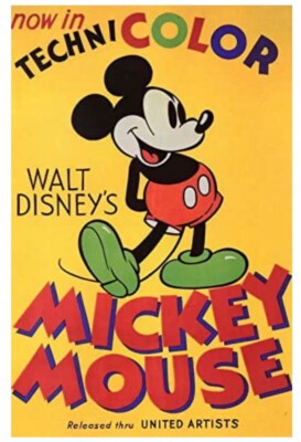 11”x17” Walt Disney Mickey Mouse Now In Technicolor Poster | eBay