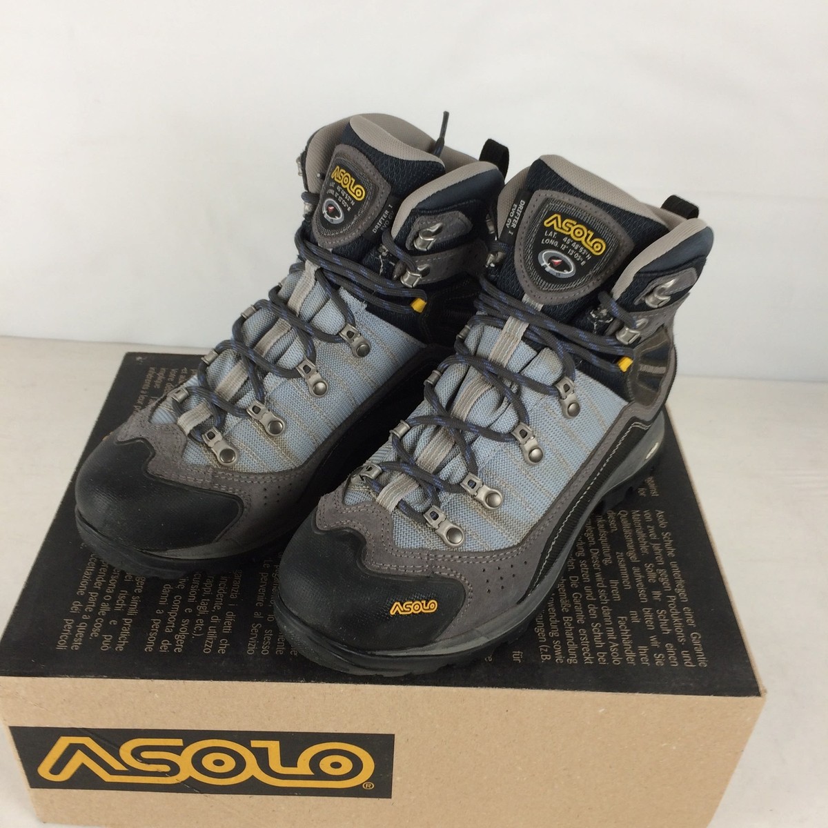 Asolo Drifter I GV Evo Women's Hiking Shoes, Grey/Blue Fog, W8