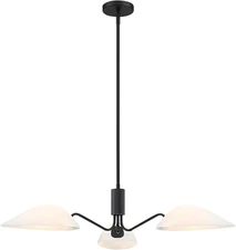 Modern Glass Chandeliers, Sputnik Chandelier Black Pendant Lighting Fixture Glas