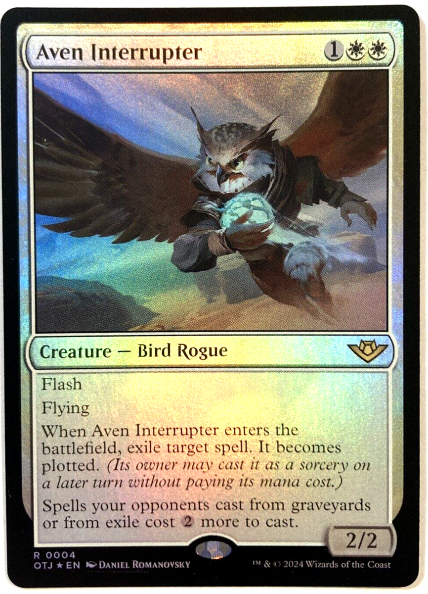 MTG Aven Interrupter *FOIL* Outlaws of Thunder Junction 0004
