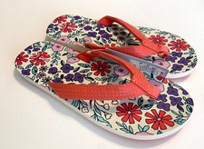 NEW Cat  Jack AVA Flip Flop Floral Slip On Thong Flat Sandals Girls Large 4-5 M