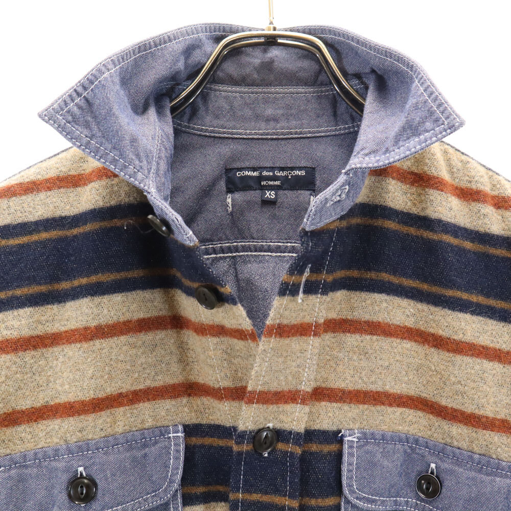 トップス COMME des GARCONS HOMME border paint COMME des GARCONS HOMME 2013年 made in Japan Border Pattern