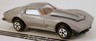 Vintage Chevrolet Corvette C3 Stingray Silver Chevy 1960's/1970s Era 1/64 Scale