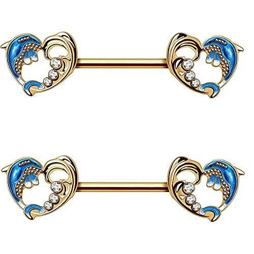 Dolphin nipple rings hotsell