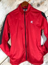 Andi Boys Red full zip polyester basketball jacket size XL 14/16 ..r