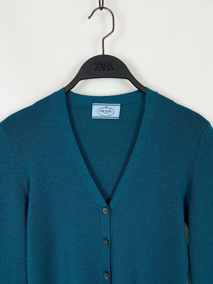 Prada Milano Wool Cardigan Sweater - Image 4 of 4