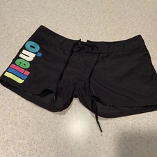 O Neill Boardshorts Multi Color Logo Black Surf Shorts Women s 3